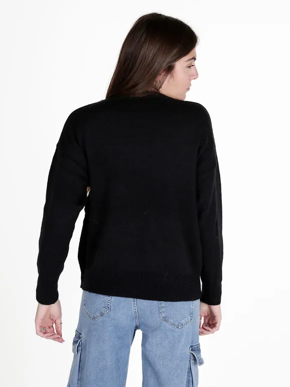 Solada Jersey de mujer con estampado escrito y de corazones.